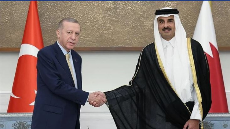 أردوغان  وأمير قطر يبحثان تطورات إقليمية ودولية